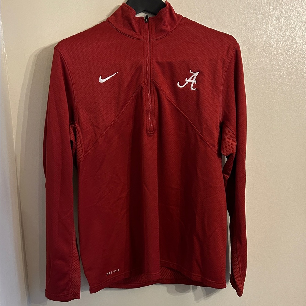 Nike Crimson Alabama Men’s L Quarter-Zip Top Dri-Fit